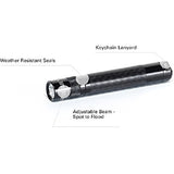 ▶ MAGLITE  Solitaire Spectrum Series Linterna LED, AAA, cuerpo negro, luz LED verde