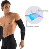 LONEASY Mangas para Brazos UV, Mangas de Brazo Seda de Hielo, Manga Protectora para Brazo, Mangas de Protección UV, para Andar en Bicicleta, Conducir, Pescar, Golf (3 par)