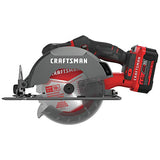 ▶ Craftsman - Sierra circular inalámbrica acepta 61/2 pulgadas. Cuchillas para corte transversal o rasgado 2 materiales