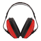 Audífonos de reducción de ruido a prueba de sonido con protección auditiva para auriculares de seguridad con bloqueo de sonido ajustable, Rojo, Talla única