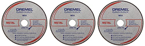 ▶ DREMEL - 3 pulgadas rueda de corte de metal, paquete de 3