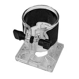 Recortadora de carpintería, base de plástico transparente, herramienta de protección, accesorio base (modelo 2 (mejorado)