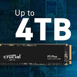 Crucial P3 Plus 500GB PCIe Gen4 3D NAND NVMe M.2 SSD, hasta 5000MB/s - CT500P3PSSD8
