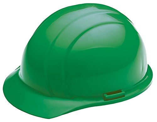▶ Casco de seguridad con cierre deslizante, polietileno, ajustable, Verde, Ajustable
