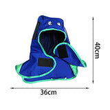 ▶ Gorro de soldadura transpirable, lavable, ligero, a prueba de polvo, resistente, para soldador, protección para el cuello, casco FR, azul L