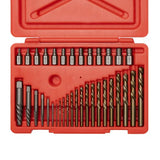 Extractor de pernos | Extractores de múltiples ranuras y espirales | De 5/64" a 1/2" | Juego de extracción de tornillos, espárragos, accesorios y orejetas pelados | Brocas para zurdos