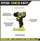 RYOBI 18V ONE+ HP Llave de impacto compacta sin escobillas de 3/8 pulgadas (solo herramienta)