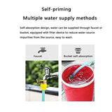 ▶ Lavadora eléctrica a presión, Lavadora a Chorro de 2200 W, Lavadora de automóviles de inducción de Alta Potencia, (Tubo a Prueba de explosiones, Olla de Espuma, Cepillo, Enchufe rápido de Cobre de e