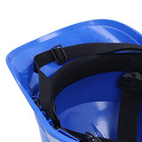 Casco de Seguridad, Protección para la Cabeza, Casco Ventilado con Banda Reflectante, Estilo de Gorra Totalmente Ajustable, Diseño de Banda Reflectante, Azul
