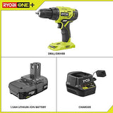 ▶ RYOBI Talado inalámbrico Ryobi P215K 18-Volt ONE+ Litio-Ion Inalámbrico 1/2" Kit de taladro/destornillador con (1) batería de 1,5 Ah y cargador de 18 voltios