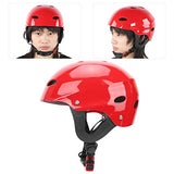 ▶ Casco de seguridad, Casco de seguridad de resina ABS, Casco de seguridad con forro de Eva altamente espumado, Color ligero y brillante, para hacer surf, Escalada, Rescate en el agua, Gorra de rafting
