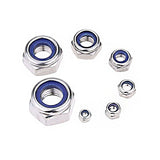 💢 Hilitchi - Kit de tuercas de acero inoxidable de 155 piezas, tamaño M3, M4, M5, M6, M8, M10 y M12, Lock Nuts