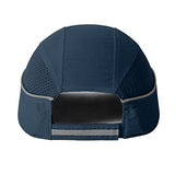 ▶ Gorra de seguridad, ligera, de seguridad, protección de la cabeza, transpirable, gorra de protección de la cabeza (M18109H-Navy-Micro Brim)