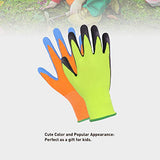 ▶ Guantes de jardinería para niños de 2 a 13 años, guantes de jardín con revestimiento de goma para niños y niñas, guantes de agarre de jardín para niños (talla 6 (edad 11 a 13 años), color verde