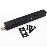 🔩 Cerradura de perno - Cerradura de puerta de seguridad oculta de 8 pulgadas para puertas francesas, puertas compuestas, puertas de madera, puertas dobles, （Perno de 1 pieza）