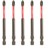 MILWAUKEE ELECTRIC TOOL 48-32-4564 Shockwave Power Bit Phillips #2, 3 1/2", Pack of 5 Pieces