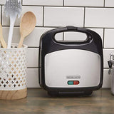 ▶ BLACK+DECKER  Estación de Desayunos 3 en 1 Waflera, Sandwichera y Parrilla