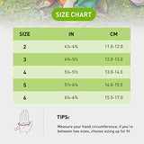 ▶ Guantes de jardinería para niños de 2 a 13 años, guantes de jardín con revestimiento de goma para niños y niñas, guantes de agarre de jardín para niños (talla 6 (edad 11 a 13 años), color verde