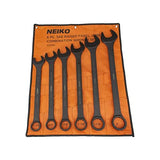 ▶ NEIKO Juego de llaves resistentes | 6 piezas | SAE | Extremos de caja de combinación de 12 puntos