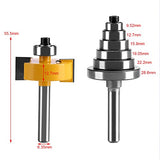 ▶ Juego bocas fresadoras 1/2" - 1/4"  conejeras
