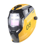 Cascos de soldadura con energía solar Color verdadero Sensor de 2 arcos Visión gran Atenuación automática Equipo de protección Capucha de soldador