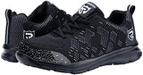 ▶  LARNMERN Zapatos de punta de acero para hombre, zapatillas a prueba de pinchazos, zapatillas ligeras y transpirables, calzado de seguridad para el trabajo para hombre de construcción 112K(24.0 cm, Blanco Negro)