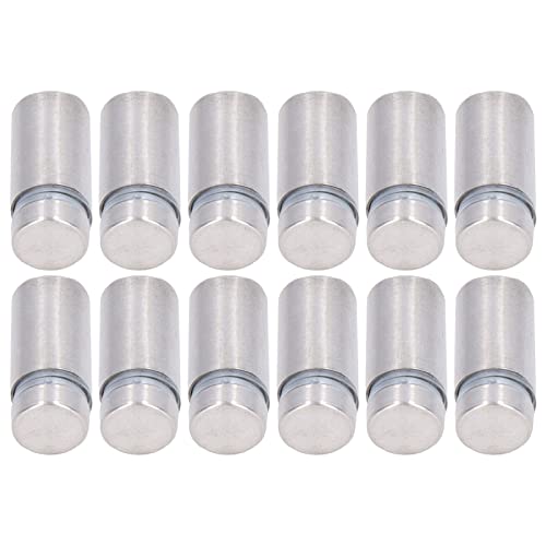 Tornillos de Separación de 12 Uds., Letrero de Pared de Acero Inoxidable, Clavo de Hardware Publicitario para Instalar Letreros, Vallas Publicitarias, Fotos de 1/2 Pulgadas X 1 Pulgada