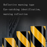 ▶ Rollo de cinta de seguridad reflectante a prueba de agua 50 mm * 25 m Cinta de señalización de piso con rayas amarillas y negras Cinta de advertencia de peligro y precaución Cinta de advertencia aut