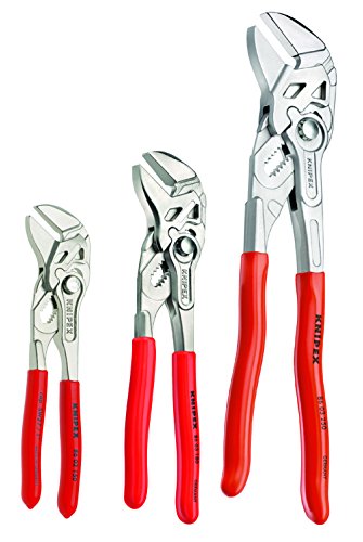 ▶ KNIPEX Herramientas - Juego de llaves de alicates de 3 piezas (6, 7, 10) (9K008045US)
