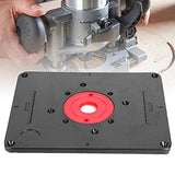 Herramientas Carpintería  Germerse Level-Loc Rings Deluxe Router Base Plate Routers Tool Precisión Negro y Rojo para carpintería doméstica