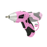 Pink Power Juego de herramientas de taladro y destornillador eléctrico PP1848K 18 V taladro inalámbrico con cargador y juego de brocas