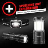 🔦 Linterna recargableGearLight Linterna táctica LED S1000 [2 unidades] – Lúmenes altos, Zoomable, 5 modos, luz resistente al agua – Accesorios de camping, equipo al aire libre, linternas de emergencia
