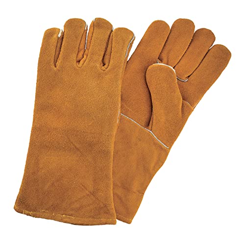 ▶ Guantes de soldador de carnaza para soldador 14