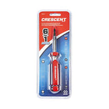 ▶ CRESCENT  Destornillador de punta intercambiable 6 en 1, mango rojo, CS61N
