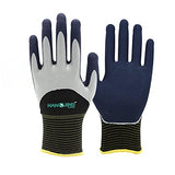 ▶ Guantes de jardinería  para mujer, guantes de trabajo impermeables con revestimiento de nitrilo para flores, plantas de jardinería, excavación de verduras, plantación, deshierba, siembra y trasplante