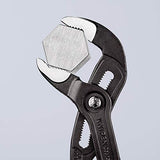 ▶ KNIPEX Cobra Tenaza para Bombas de Agua Hightech Recubiertos de Plástico Antideslizante, 300 mm, color gris