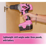 Pink Power Juego de herramientas de taladro y destornillador eléctrico PP1848K 18 V taladro inalámbrico con cargador y juego de brocas