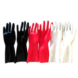 Guantes de látex para hombre, guantes cortos de látex, dedos de goma, guantes de fiesta de muñeca, Negro, Medium