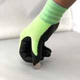 3M Super Grip 200 Guantes de trabajo de jardinería de nitrilo, 5 pares (grandes, naranja)