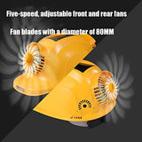 ▶ Casco de seguridad, gorra de trabajo impermeable de seguridad, sombrero de sol de construcción de sitio de construcción de verano recargable, refrigeración de aire acondicionado masculino FiveS