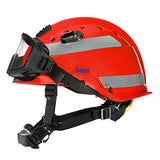 Dräger Casco de Rescate y Combate contra Incendios HPS 3500 con Goggles (Rojo)