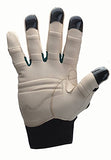 ▶ Guantes Jardinería para hombre, talla mediana, color blanco y negro