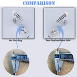 ▶  Resistente bisagra Pin Tope de Puerta níquel Cepillado, Ajustable irrompible, 2.5 x 2 x 0.5", 8 Paquetes, Oil Rubber Brass