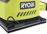 ▶ RYOBI  Lijadora de palma Ryobi P440 One + 18V Ion de litio 12,000 RPM 1/4 hoja con bolsa para polvo integrada y almohadillas de lijado incluidas (batería no incluida, solo herramienta eléctrica)
