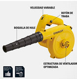 STANLEY STPT600-B3 - Sopladora y Aspiradora Electrica de Velocidad Variable, 600W