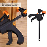Herramientas Carpintería  F-Bar Abrazadera Carpintería F Abrazadera 4 Pulgadas Barra de Madera Carpintero Herramienta Agarre Ratchet Quick Squeeze Carpintería DIY Kit de Herramientas de Mano 4 Unids