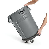 Rubbermaid Dolly, Twist On/Off Round Dolly, Negro
