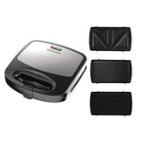 ▶ BLACK+DECKER  Estación de Desayunos 3 en 1 Waflera, Sandwichera y Parrilla