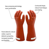 Guantes de goma aislados eléctricos para electricista, 12 KV, guantes de trabajo de seguridad de alto voltaje, aislantes para lineman