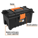 ▶ Caja para herramienta, amplia de 16", color naranja